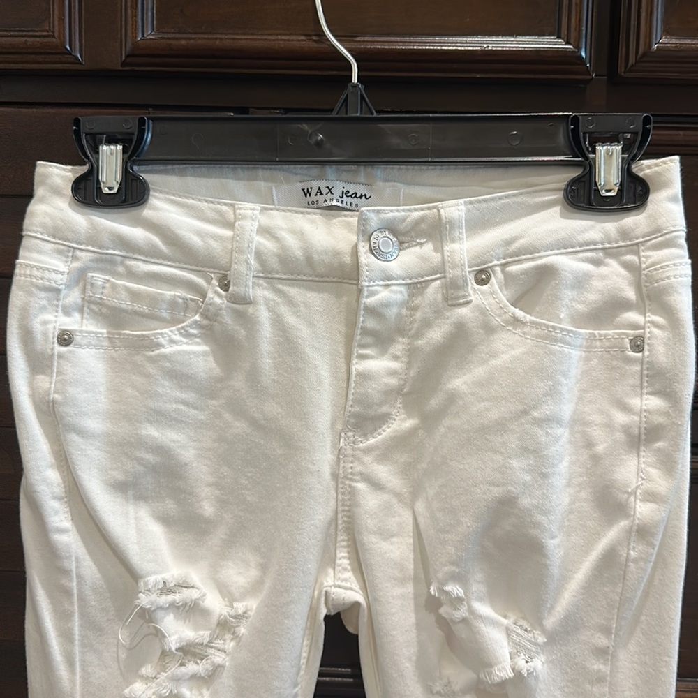 White Ripped Jeans - Picture 3 of 3